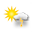 zonnig, onweer zonnig, onweer