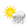 heiter, Schneeschauer heiter, Schneeschauer