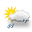 Weather state: half bewolkt, regenbui