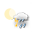 licht bewolkt, onweer