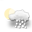 wolkig, Schneeschauer wolkig, Schneeschauer