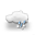 zwaar bewolkt, winterse buien