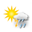 heiter, Gewitter