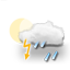 wolkig, Gewitter