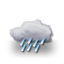 bedeckt, Regenschauer bedeckt, Regenschauer