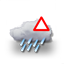 bedeckt, Sprühregen mit Glatteisgefahr
