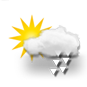 zwaar bewolkt, zware hagelbui zwaar bewolkt, zware hagelbui
