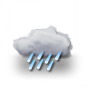 stark bewölkt, Regenschauer stark bewölkt, Regenschauer